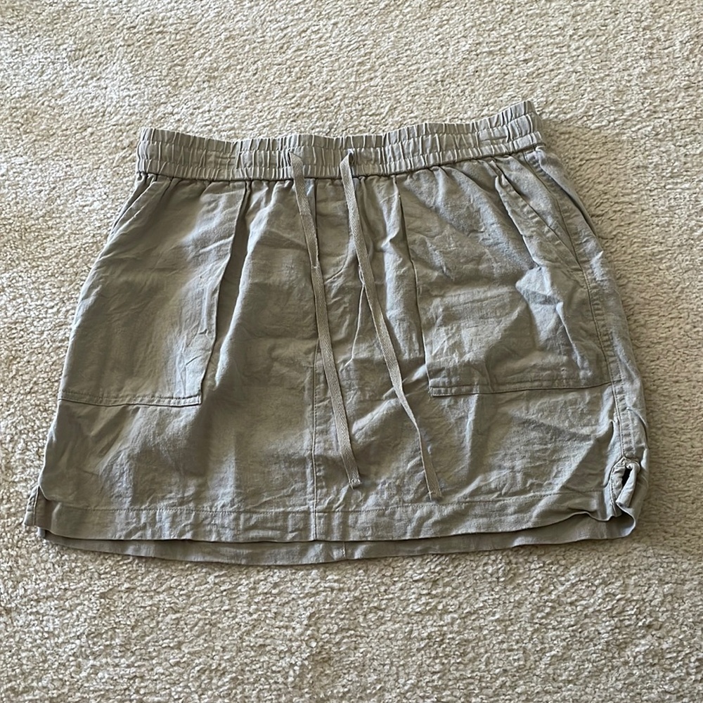 Tan Linen Skirt